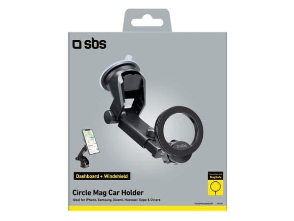 SBS TESUPMAGRINGEXT, Matkapuhelin/Smartphone, Aktiv holder, Bil, Sort