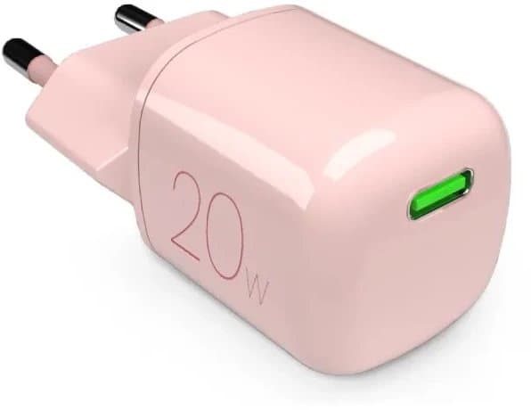 Puro 20W GaN USB-C nätladdare - rosa