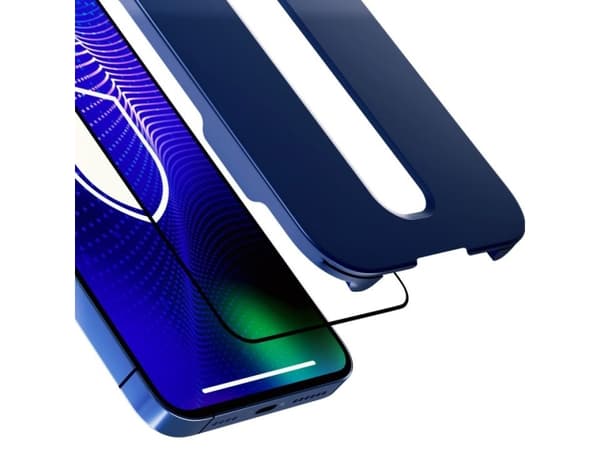 3MK Hardy, Apple, iPhone 16 Pro Max, Reptålig, Splitterskyddad, Svart, Transparent, 1 styck