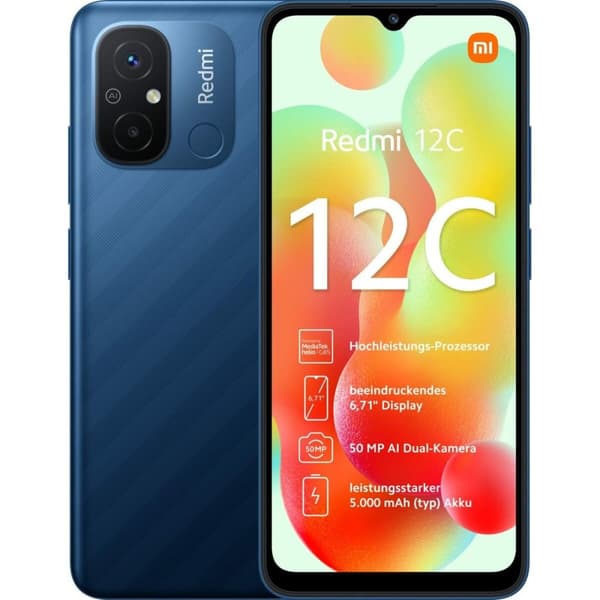 Smartphone Xiaomi REDMI 12C 6,71" Blå 128 GB 4 GB RAM Blå
