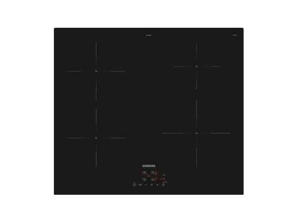 Siemens iQ100 EU611BEB5E - Induktionshäll - 4 kokplattor - Fördjupning - bredd: 56 cm - djup: 49 cm - ramlös - svart