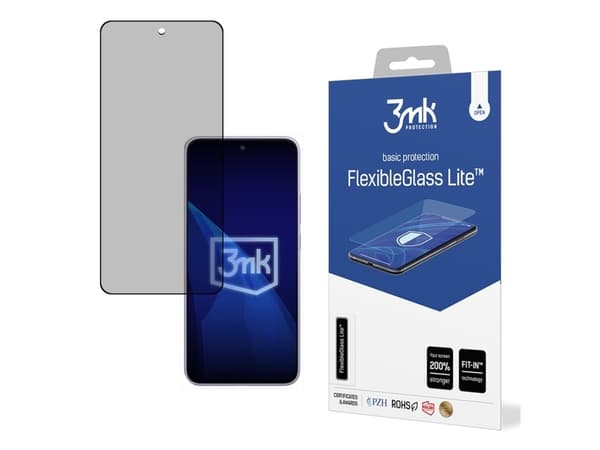 3MK FlexibleGlass Lite, OPPO, A3i, Impact resistant, Scratch resistant, Black, Transparent, 1 pc(s)