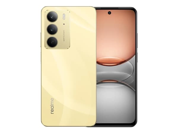 Realme C75 - Smarttelefon - dobbelt-SIM / Internminne 256 GB - front camera Gull