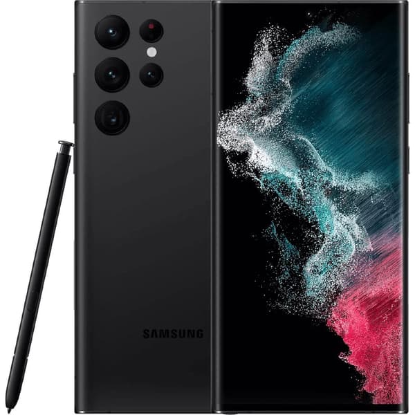 Galaxy S22 Ultra Phantom Black 256 GB Klass A (refurbished) Svart