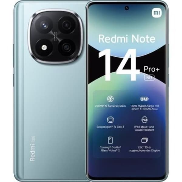 Smartphone Xiaomi NOTE14PP 5G 8-256 BL Octa Core 8 GB RAM 256 GB Blå 6,67" Blå