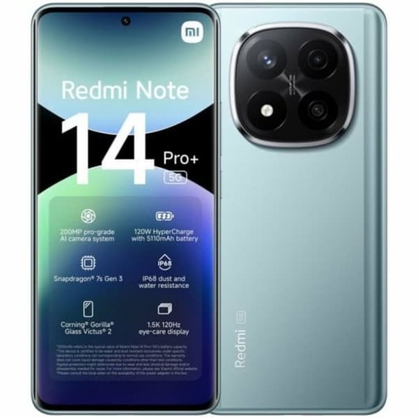 Älypuhelimet Xiaomi Redmi Note 14 Pro Plus 5G 6,7" Octa Core 8 GB RAM 256 GB Sininen