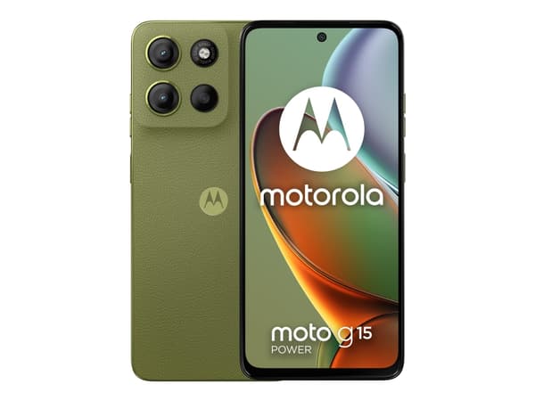 Motorola Moto G15 Power - 4G smarttelefon - dobbelt-SIM - RAM 8 GB / Internminne 256 GB - microSD slot - LCD-display - 6.72" - 2400 x 1080 piksler (6