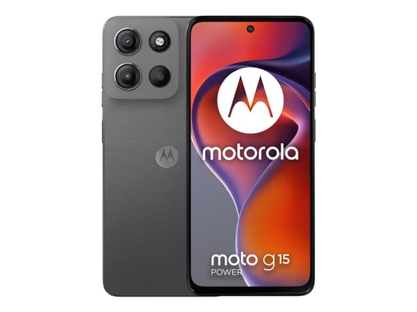 Motorola Moto G15 Power - 4G smarttelefon - dobbelt-SIM - RAM 8 GB / Internminne 256 GB - microSD slot - LCD-display - 6.72" - 2400 x 1080 piksler (6