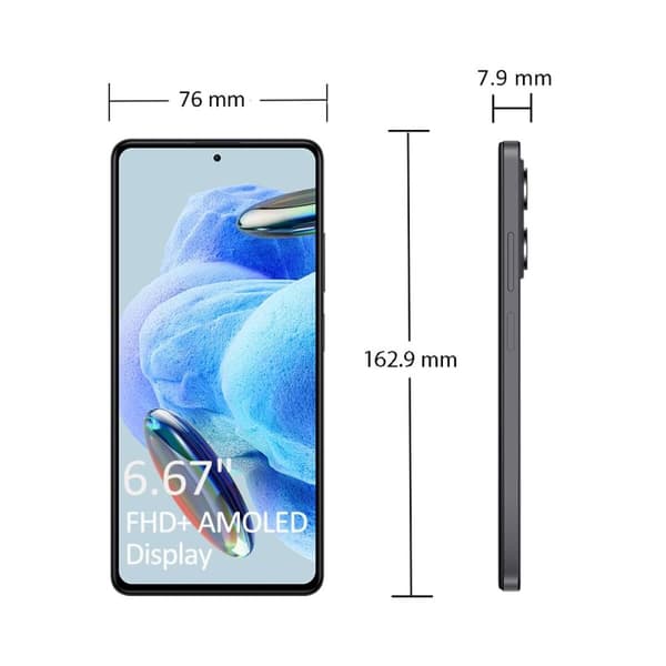 Smartphone Xiaomi Note 12 Pro 5G Svart 6,67" 6 GB RAM 128 GB