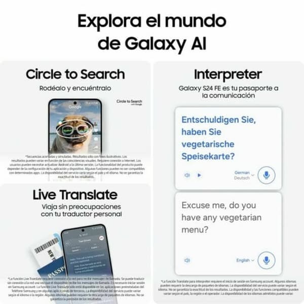 Smartphone Samsung Galaxy S24 FE 5G 6,7" 8 GB RAM 256 GB Grön