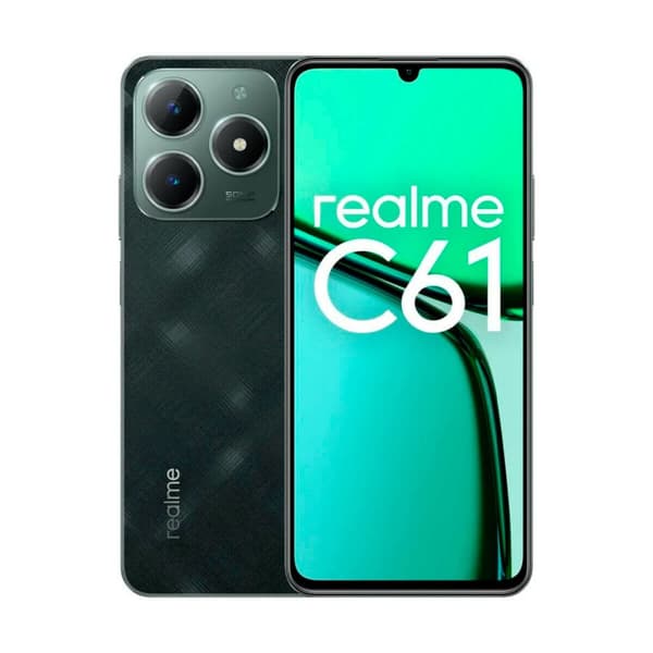 Smartphone Realme C61 6,7" Unisoc 6 GB RAM 256 GB Svart Grön Grön