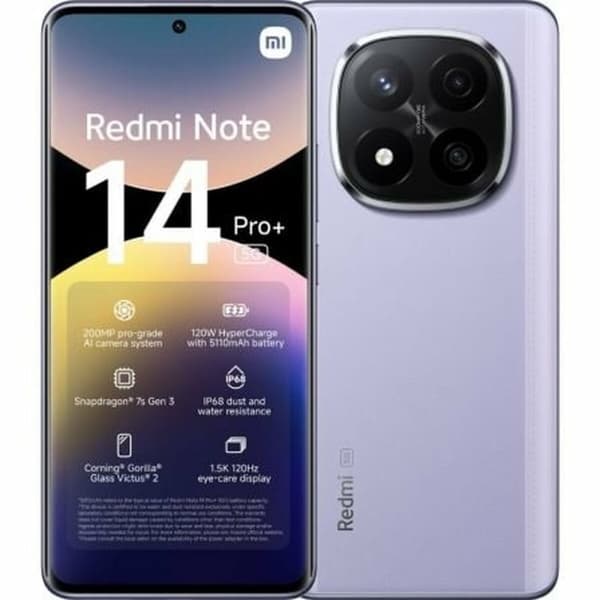 Smartphone Xiaomi NOTE14PP 5G 8-256 PUR Octa Core 8 GB RAM 256 GB Svart 6,67" lavendel, Lila