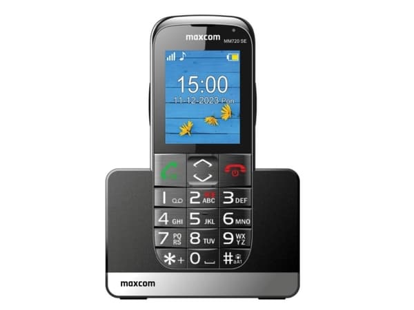 Maxcom GSM MM 720 SE Maxcom mobiltelefon Sort