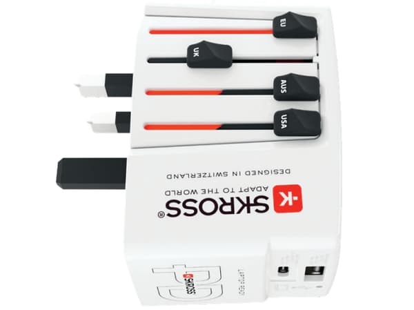 Skross World USB Charger, Innendørs, AC, 20 V, Hvit Hvit