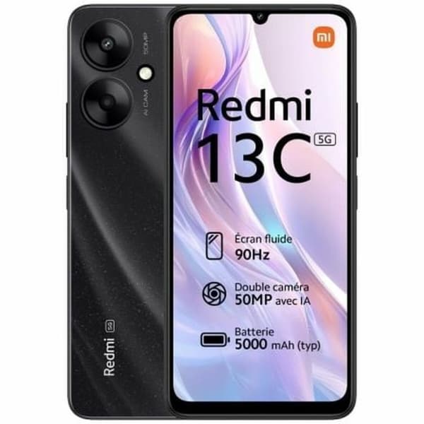 Smartphone Xiaomi Redmi 13C 6,74" Mediatek Dimensity 6100+ 4 GB RAM 128 GB Sort