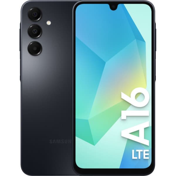 Samsung Galaxy A16 LTE -telefon, 128/4 GB, svart Svart