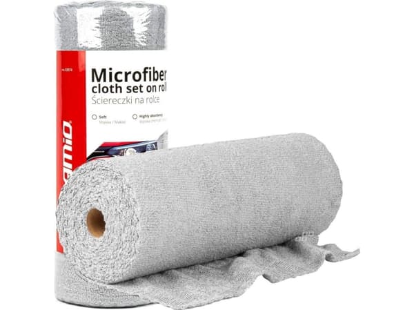 AMiO Mikrofiberhanddukar på rulle 30x30 cm 50 st 120g amio-03974