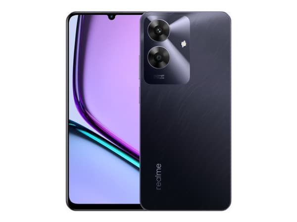 realme Note 60, 17.1 cm (6.74"), 4 GB, 128 GB, 32 MP, Android 14, Black, Marble colour musta, Marmorinvärinen