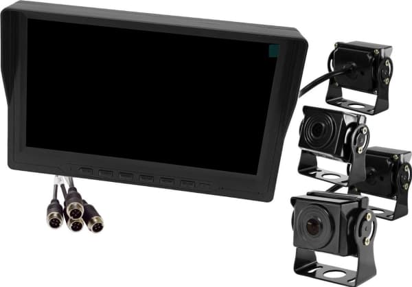 Nvox auton näyttö lcd 9 tuuman ahd 4pin 12v 24v tallentintoiminnolla ja 4 ahd-kameraa