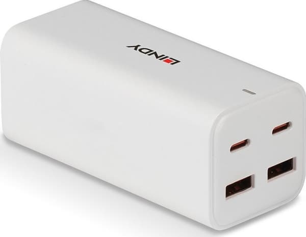 CHARGER USB 4PORT 100W 73441 LINDY Hvit