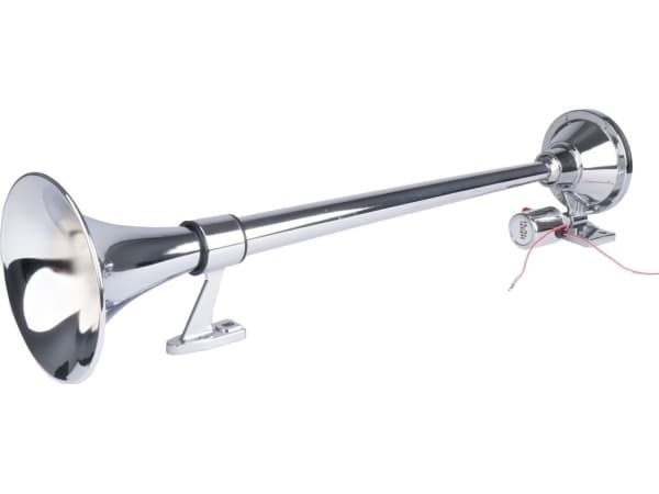 AMiO torvi fanfaari äänimerkki kromi 640 mm 12v 24v amio-04076 amio-04076