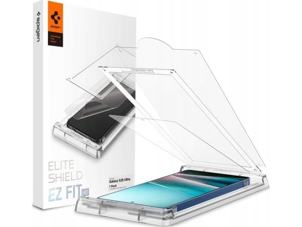 Spigen EliteShield EZ Fit, Samsung, Galaxy S25 Ultra, Reptålig, Transparent, 1 styck