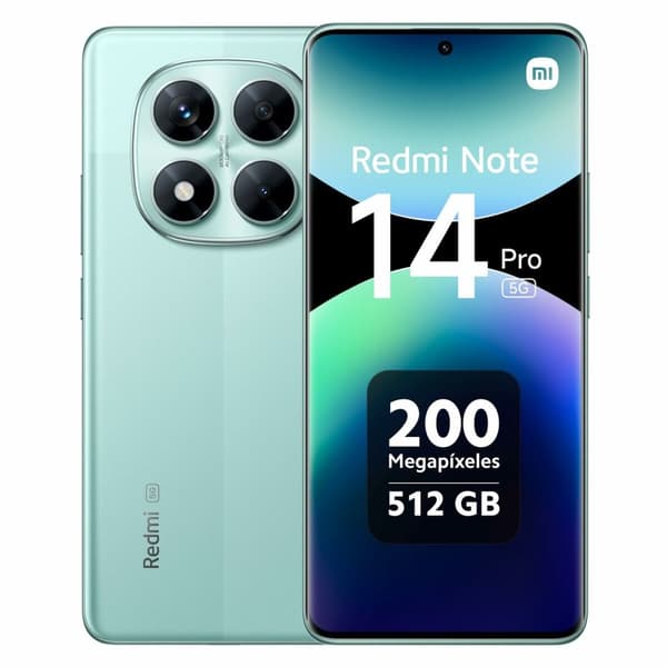 Smartphone Xiaomi Redmi Note 14 PRO 5G 6,67" Mediatek Dimensity 7300 12 GB RAM 512 GB Grøn