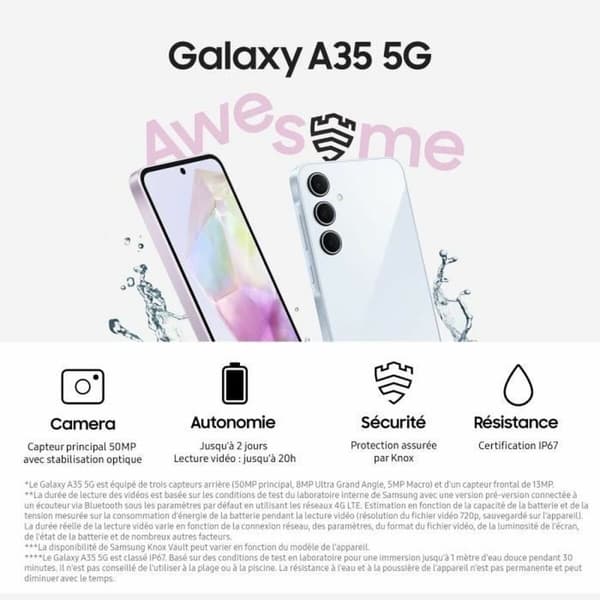 Smarttelefoner Samsung 6 GB RAM 128 GB Blå