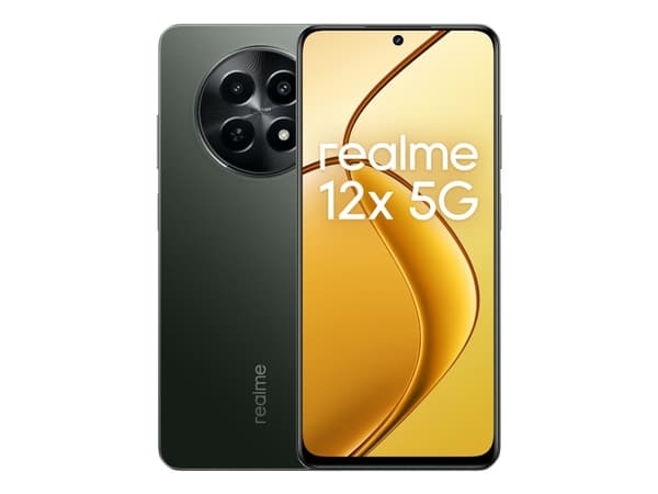 realme 12x 5G, 16,9 cm (6,67"), 6 GB, 128 GB, 50 MP, Android 14, Sort Sort