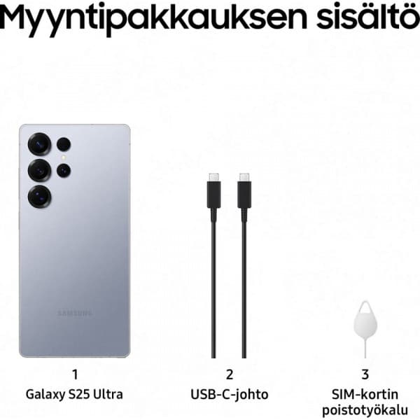 Samsung Galaxy S25 Ultra 5G telefon, 256/12 GB, Titanium Silverblue