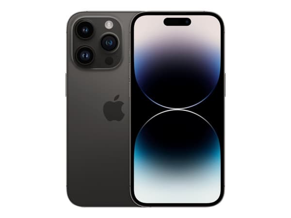 Apple iPhone 14 Pro - 5G smartphone - dual-SIM / Internminne 256 GB - OLED-skärm - 6.1" - 2556 x 1179 pixlar (120 Hz) - 3 st. bakre kameror 48 MP, 12