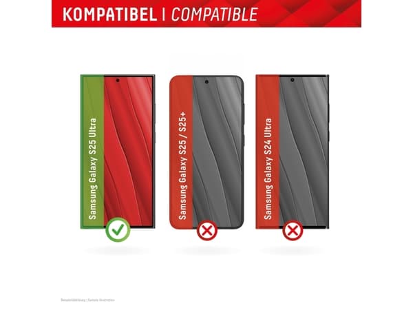Displex 02078, Samsung, Galaxy S25 Ultra, Tørr påføring, Støvresistent, Slagbestandig, Ripebestandig, Gjennomsiktig, 1 stykker