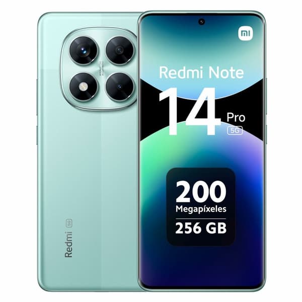 Älypuhelimet Xiaomi Redmi Note 14 PRO 5G 6,67" Mediatek Dimensity 7300 8 GB RAM 256 GB Vihreä