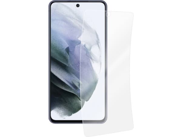 Vivanco Premium Flexible, Samsung, Galaxy S21 FE, Smutsavvisande, Slagtålig, Reptålig, Splitterskyddad, Transparent, 1 styck