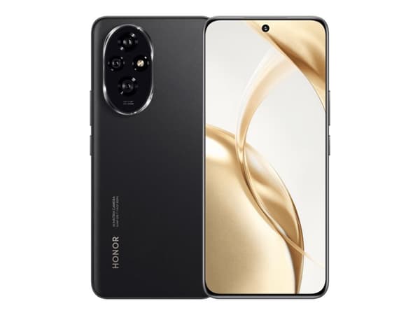 Honor 200 - 5G smarttelefon - dobbelt-SIM - RAM 12 GB / Internminne 512 GB - OLED-display - 6.7" - 2664 x 1200 pixels (120 Hz) - 3x bakkamera 50 MP, Sort