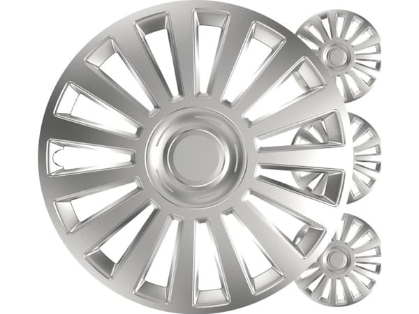 Auton napapihat 4kpl setti ylellisyyttä hopea 13" tuuman väri laatikko
