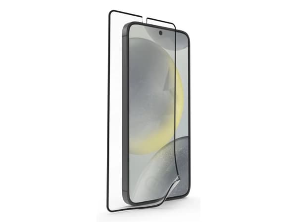 Hama Super Hybrid, Samsung, Galaxy S25, Slagbestandig, Ripebestandig, Knusesikker, Støtsikker, Sort, Gjennomsiktig, 1 stykker
