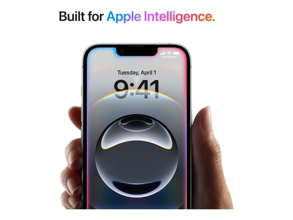 Apple iPhone 16e - 5G smartphone - dobbelt-SIM / Internminne 128 GB - OLED-display - 6.1" - 2532 x 1170 piksler - rear camera 48 MP - front camera 12