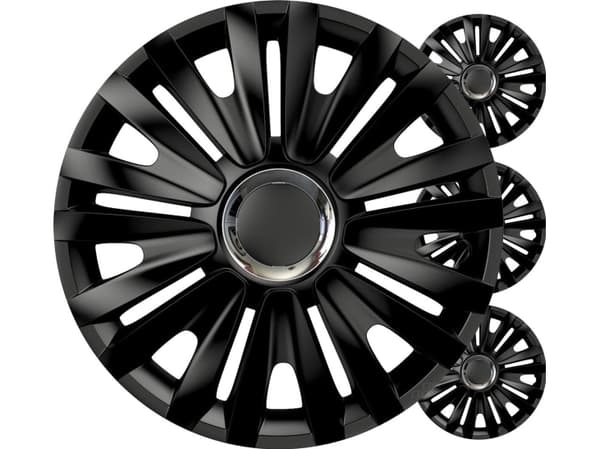 Auton napapihat 4kpl setti royal sort 15" tuuman värilaatikko