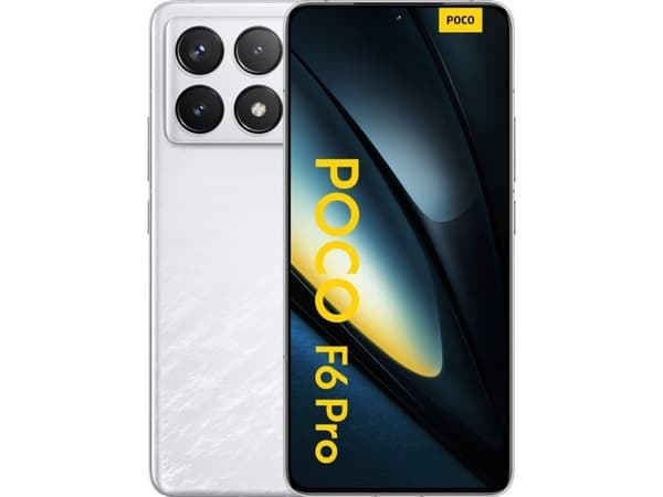 POCO F6 Pro, 16,9 cm (6,67"), 3200 x 1140 piksler, 12 GB, 256 GB, 50 MP, Hvid Hvit