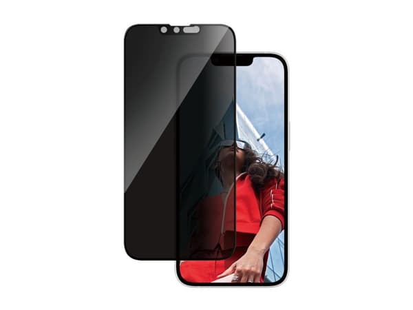 PanzerGlass - Matkapuhelimen näytön suojakalvo - erittäin leveä istuvuus - lasi - yksityisyyssuodattimella - Apple iPhone 13, 13 Pro, 14:lle