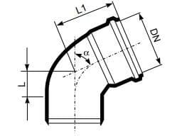 Magnaplast Kolano Ultra dBB 75mm 67st. (146365)