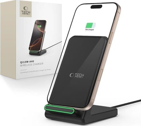 Tech-Protect wireless charger A40 QI15W, black