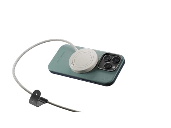 Native Union SnapStand Qi2 trådløs lader - 15W Qi2 trådløs lader med MagSafe-kompatibelt stativ (sandstein)