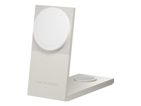 Native Union Rise 3-In-1 Qi2, Indendørs, USB, Trådløs opladning, 2 m, Lys grå Ljusgrå