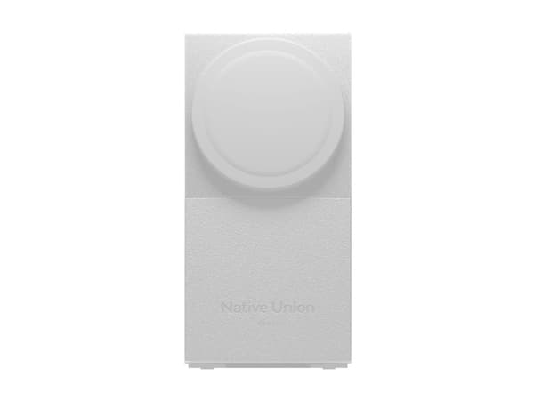 Native Union Rise 2-i-1 Qi2 trådløs lader - 15W Qi2 trådløs lader for to enheter som er kompatible med MagSafe (sandstein)
