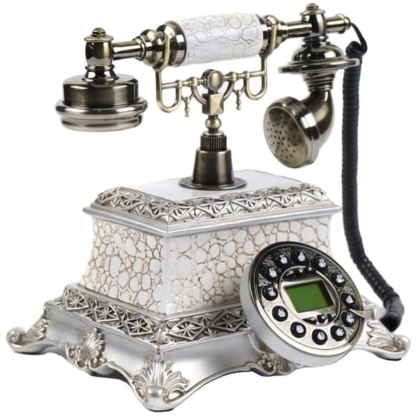 Retro Dekorativ Telefon, Indgående Opkald Baggrundsbelysning, Nem Opkaldshåndtering,Grå