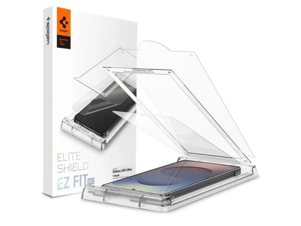Spigen EliteShield EZ Fit, Samsung, Galaxy S25 Ultra, Reptålig, Transparent, 1 styck