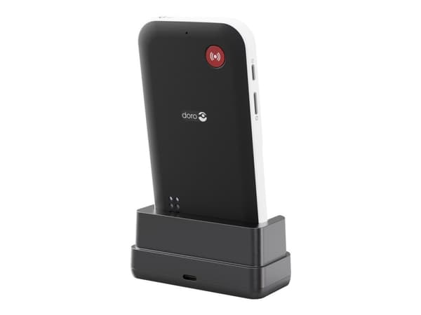 DORO Leva X10 - 4G-ominaisuuspuhelin - RAM 64 MB / Sisäinen muisti 128 MB - microSD-korttipaikka - 320 x 240 pikseliä (60 Hz) - musta/valkoinen