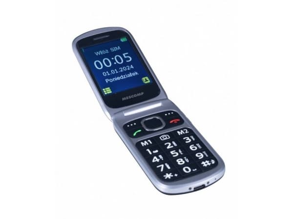 Mesmed Mobilusis telefonas su flip phone for seniors mt-184 bruno 4g